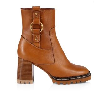 See by Chloe Erine Leather Mid Calf Boots size 41
